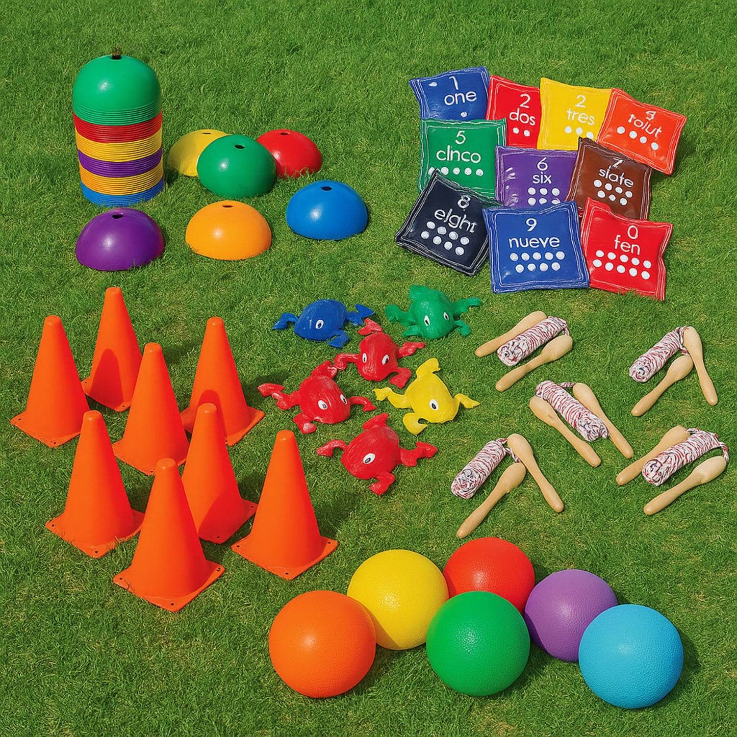 Preschool Classroom Active Play Kit | 72-Piece Gross Motor, Balance & Early Learning Set