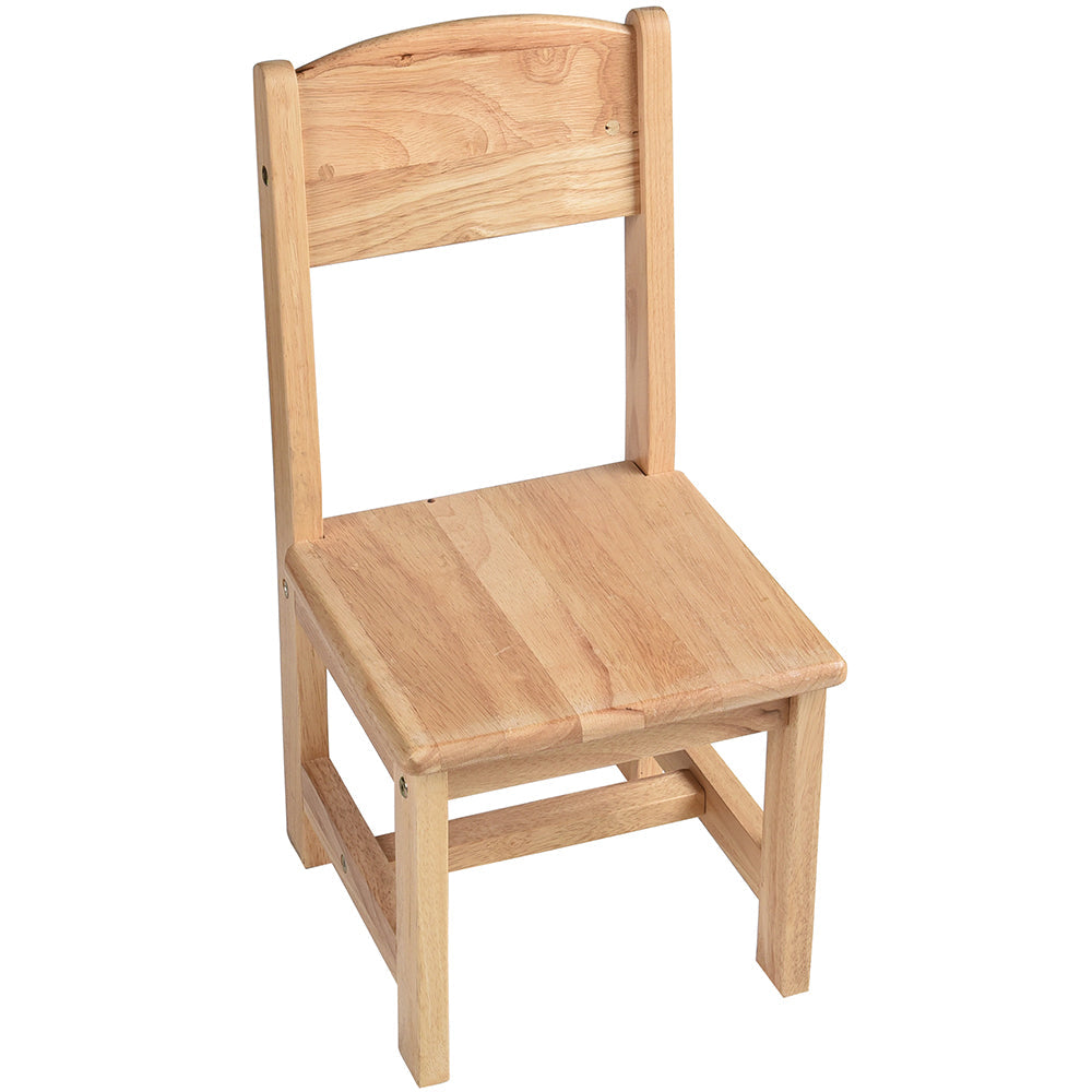 Solid Hardwood Child-Sized Chair | 10" Seat Height, Durable & Safe Classroom Seating