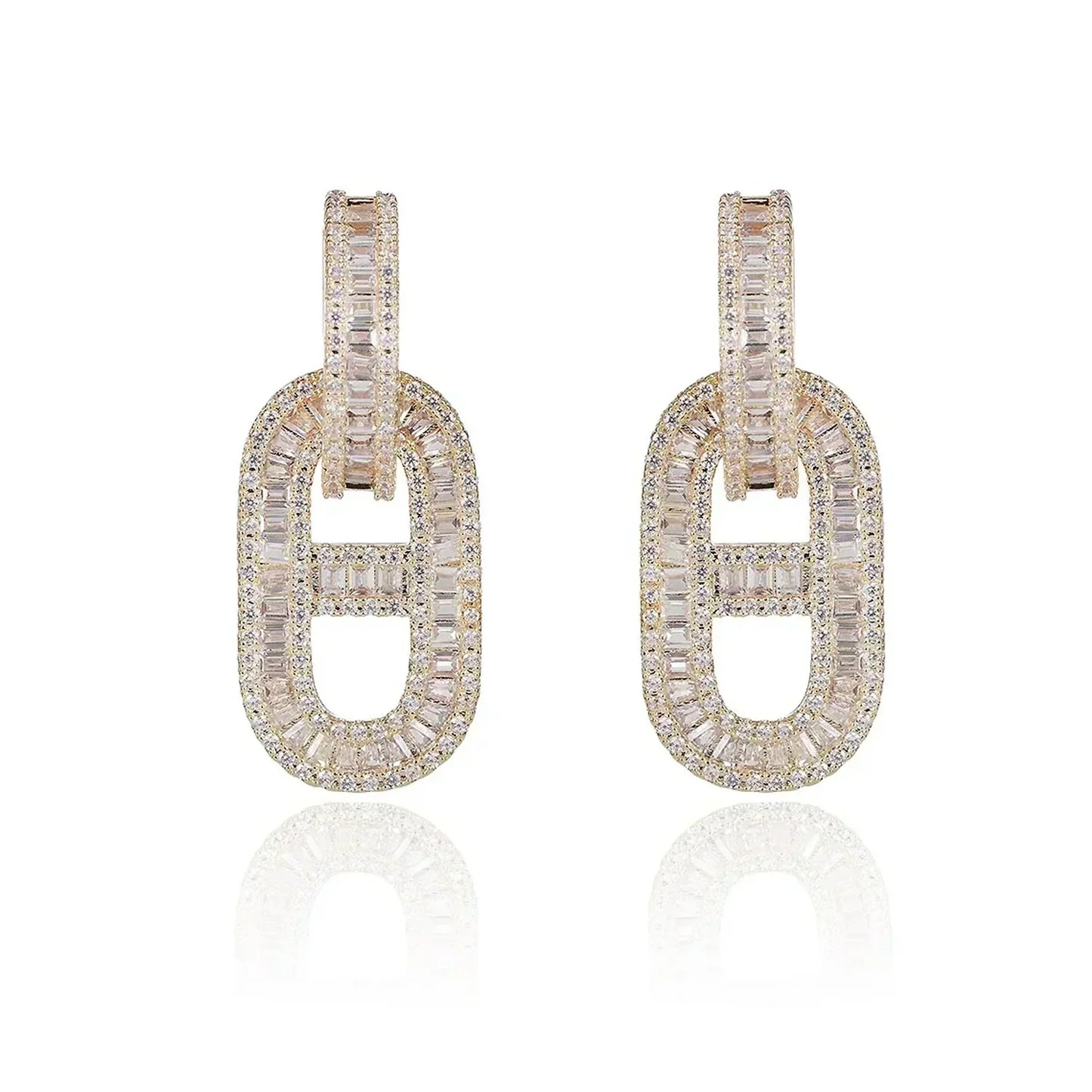 18K Diamonds Hermes Earrings